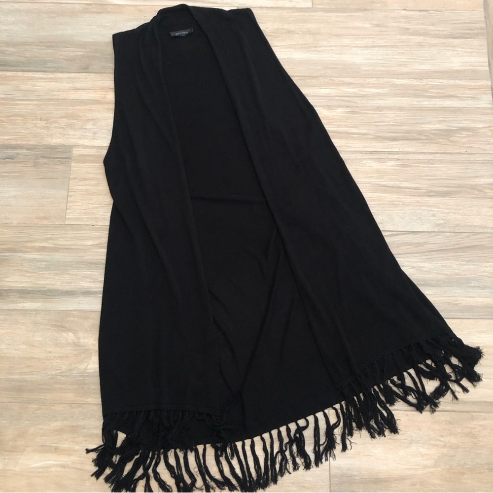 Karen Kane Sleeveless Fringe Vest